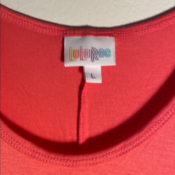 Bright pink LulaRoe tank top - Picture 3 of 3